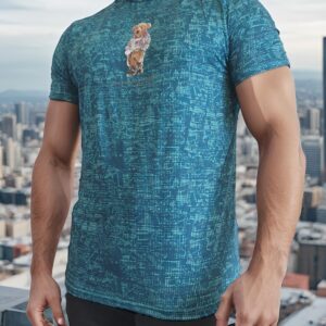 camiseta estilo básico premium- Verde Jaspeada Polo