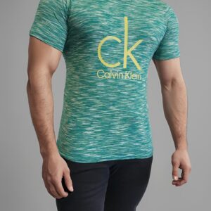 camiseta estilo básico premium- Verde Rayada CK