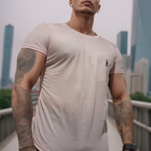 camiseta estilo básico premium- Rosa Claro Psycho Bunny