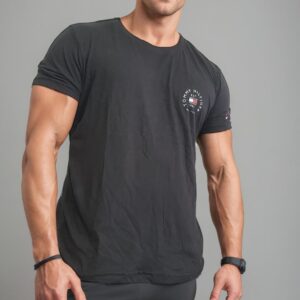 camiseta estilo básico premium- Tommy Negra