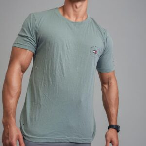 camiseta estilo básico premium- Tommy Gris Verdoso