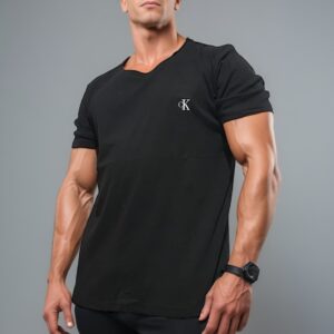 camiseta estilo básico premium- Ck Negra