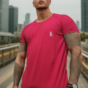 camiseta estilo básico premium- Psycho Bunny Roja