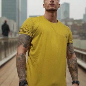 camiseta estilo básico premium- Psycho Bunny mostaza