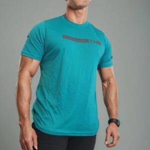 camiseta estilo básico premium- TH Turquesa