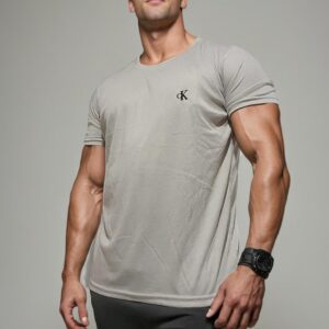 camiseta estilo básico premium- Ck Gris