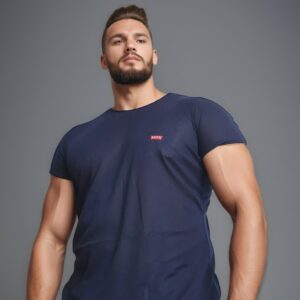 camiseta estilo básico premium- Azul Marino Oscuro