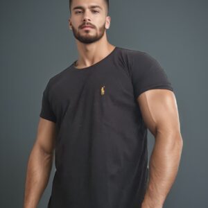 camiseta estilo básico premium- Polo Ralph Lauren Negra