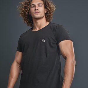 camiseta estilo básico premium- Armani Negra
