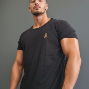 camiseta estilo básico premium- Psycho Bunny Negra