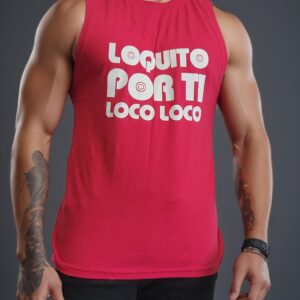 Camiseta Sin Mangas-  Loquito Roja